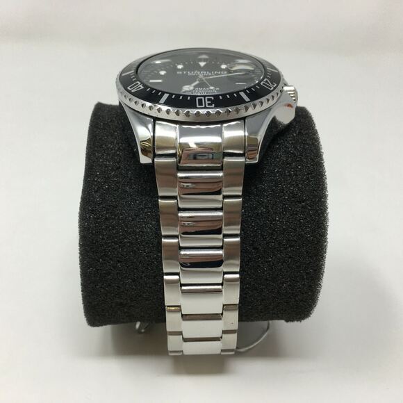Men's Stuhrling Depthmaster 3940 Miyota Movement Diver Watch, Size 42mm - Silver - Picture 5 of 11